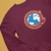 Burgundy Fairfield Crew Neck Sweater